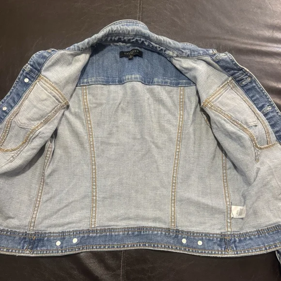 Talbots Classic Jean Jacket Size:P (S) Women Denim Pockets Cotton - Picture 10 of 12
